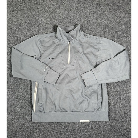 Nike Other - Nike Dri-Fit Standard Issue 1/4 Zip Gray‎ Heavy Sweatshirt Pullover Mens Medium
